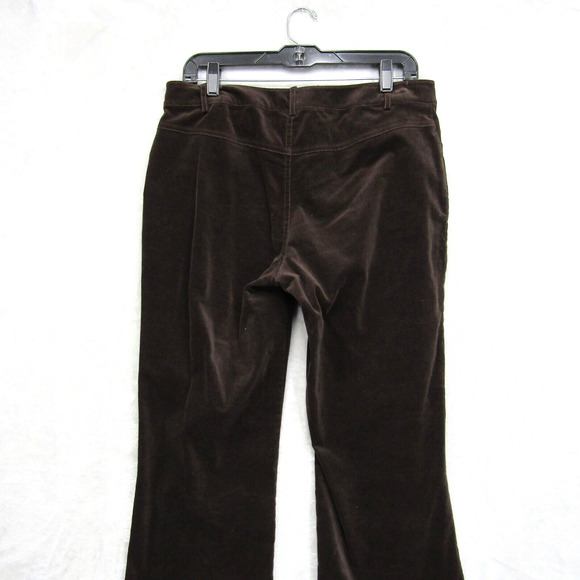 Cabi Pants Size 8 Women's Brown Velvet Velour Trouser Bootcut - Picture 5 of 10